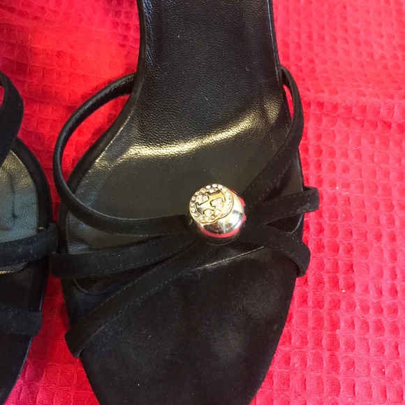 Gucci‼️ black suede heels‼️ - Picture 2 of 4